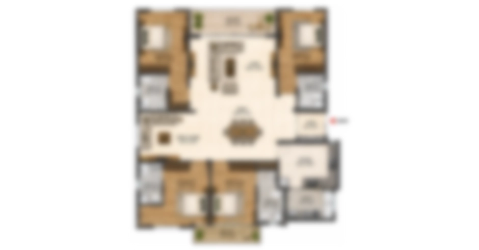 Metro Satyam Kharghar 4 BHK Floor Plan